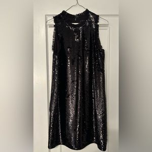 Aiden Mattox Black Sequins Dress size 8